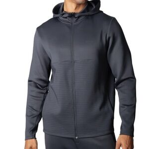 Spyder Mens Full Zip Hoodie Ottoman Ribbed texture